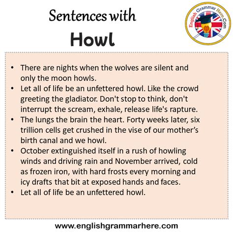 Howling in a Sentence Sentence Stack