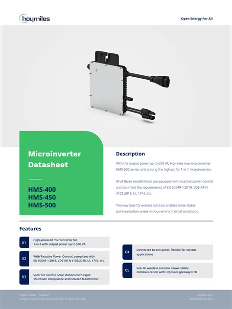 Hoymiles microinverter review.  This document provides comprehensive tec...