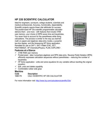 Hp 33s scientific calculator user manual. - Sports medicine handbook a guide to the prevention and treatment.