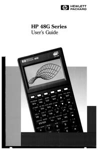 Hp 48g series users guide 8ed. - Manuales de estimulacion segundo ano de vida.