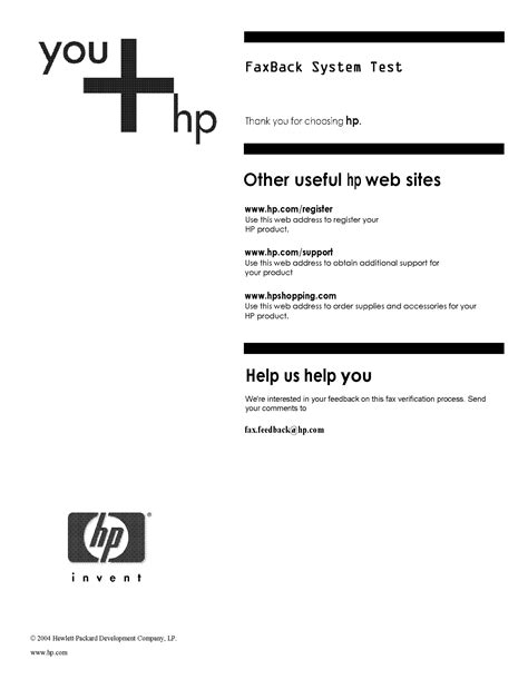 Hp Fax Test Number Us
