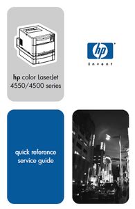 Hp color laserjet 4550 4500 series printer service manual. - Manual de taller de reparación de servicio de segadora toro groundsmaster 52.