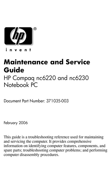 Hp compaq nc6220 pc notebook manual. - 2004 polaris sportsman 600 700 factory service repair manual.