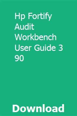 Hp fortify audit workbench user guide 3 90. - The impostors handbook by ross mccammon.