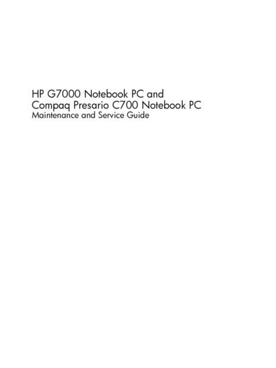 Hp g7000 compaq presario c700 repair service manual. - Chapter 16 study guide answers physics principles problems.