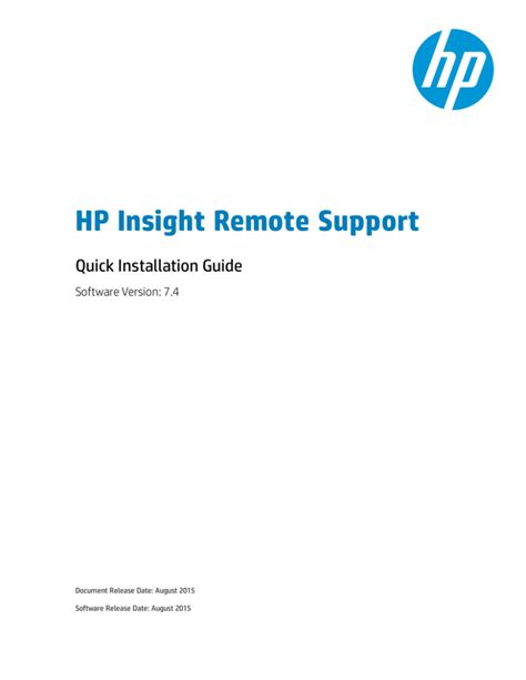 Hp insight remote support advanced manuals. - A midsummer night s dream with reader s guide amsco.