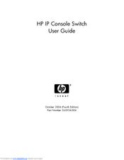 Hp ip console switch kvm ip manual. - Janome mc 8900 qcp sewing machine manual.