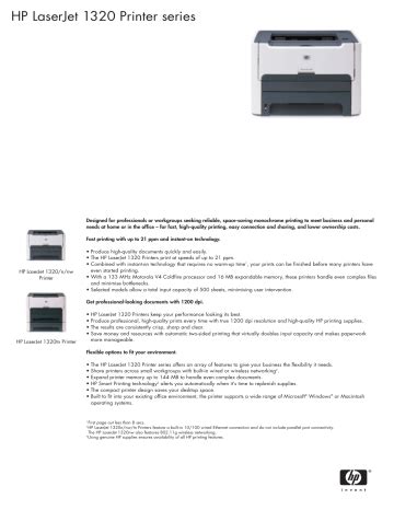 Hp laserjet 1320 printer series manual. - Fortschritte der paläontologie unter mitarbeit zahlreicher fachgenossen.