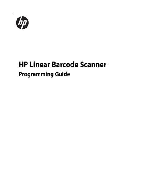 Hp linear barcode scanner programming guide. - Equinox t4205 credit card terminal manual.