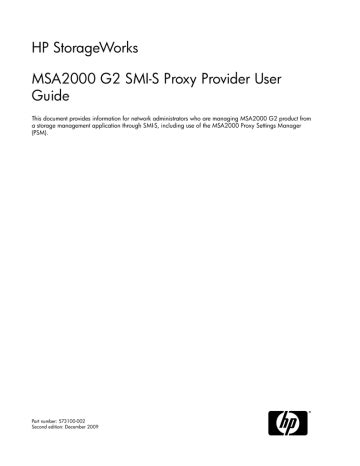 Hp msa2000 g2 smi s proxy provider user guide. - Collins wild flower guide by david streeter.