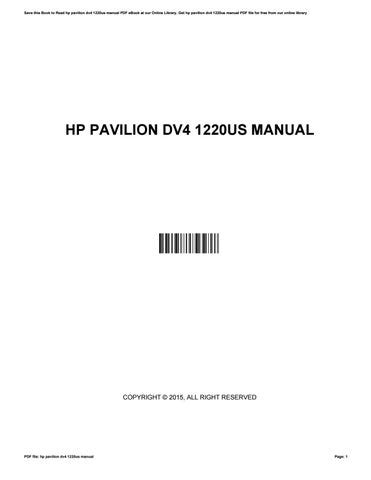 Hp pavilion dv4 1220us service manual. - Ultrasound guided regional anesthesia online courses.