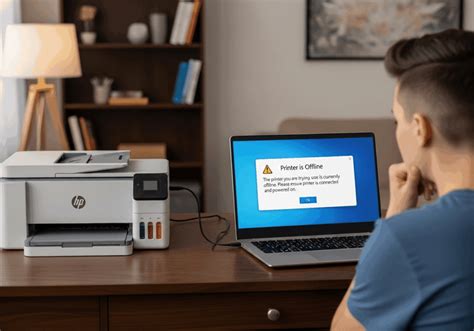Hp printer offline.  If you are having a problem with printer connectivity in Wi...