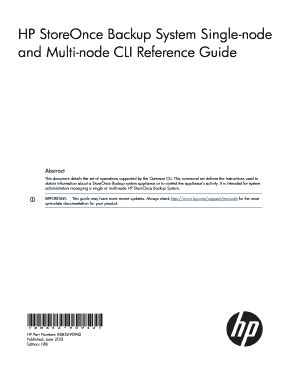 Hp storeonce backup system cli reference guide. - Bendix king kx 155 maintenance manual manual.