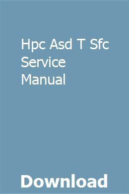 Hpc asd t sfc service manual. - Conciliation and mediation in the nhs a practical guide.