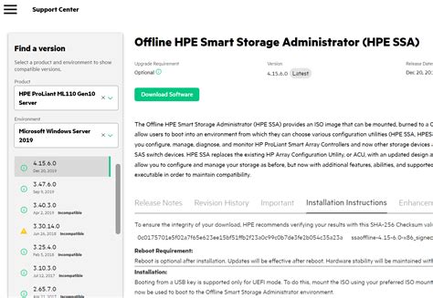 Hpe smart storage administrator offline iso.  The HPE Networking Comware Switch Seri...