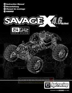 Hpi savage x 4.6 manual - Australia instructions User Instructions