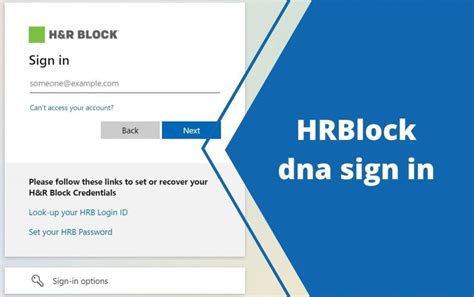 DNA is H&R Block's enterprise portal, a sin