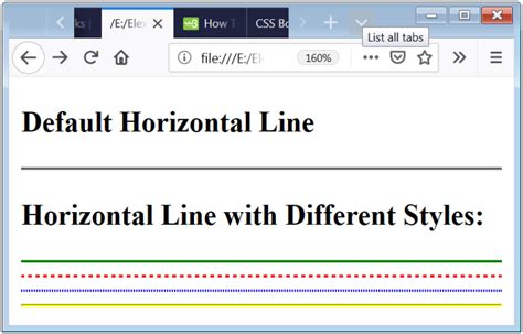 Hr formatieren css. 1.  You can style a horizontal line in CSS using th...