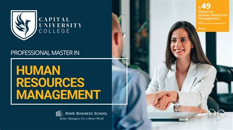 Hr masters degree. The Human Resources Management program from Humber College covers all the key functions in this diverse field including employment law, labour relations, training and development, pension and benefits, occupational health and safety, compensation, performance management, recruitment and selection, and human resources planning. 