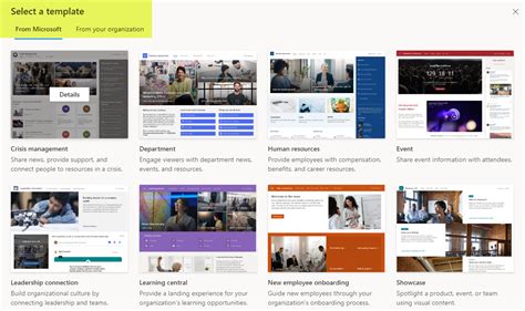Hr sharepoint site template.  Starting from scratch : Design everything yourself, ...