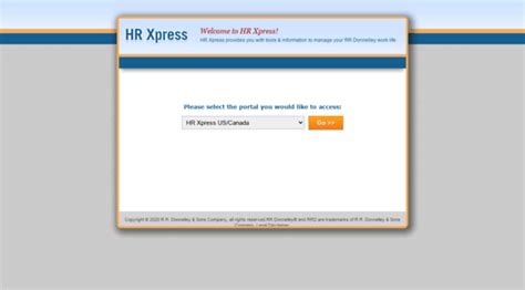 RRD's HR XPRESS portal provides active employees with tools to manage their RRD work life. Former employees can access information about W-2 forms and more.