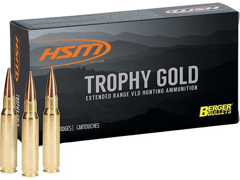 Hsm trophy gold ballistics.  Compare and save on ammunition.  The Berger Hunt...