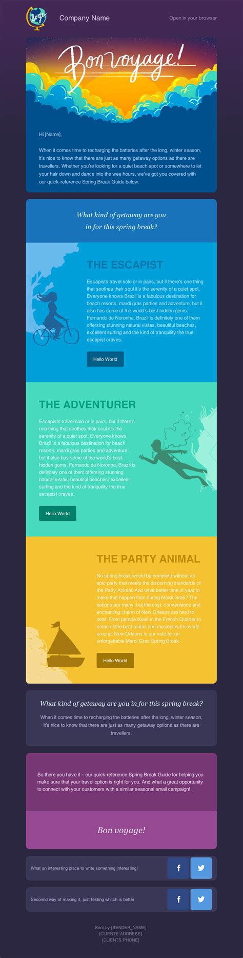 Html Template Newsletter