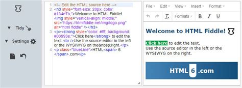 Html editor online.  HTMLfiddle is an online HTML editor offering a convenient platform to creat...