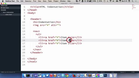 Html indentation. 15. You may want to look under Settings -> Project Settings -> Code Style -> HTML. There, in Other tab you'll find a setting called Do not indent children of: I think that's what you … 