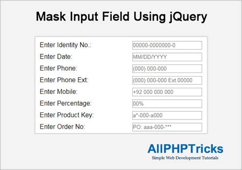 Html input currency mask. ' for We will use jQuery to convert the above <input> fie...