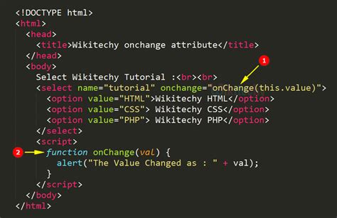 Html input file onchange.  The onchange event is triggered only when the value of an e...