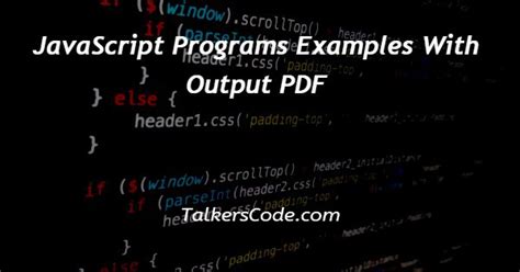 Html programs examples with output pdf. txt) or read online for free.  ...