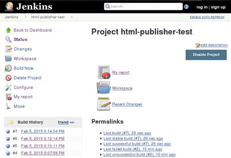 Html publisher plugin jenkins.  I've already installed the HTML Publisher Plugin.  It i...