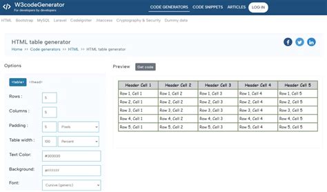 Html table generator.  An HTML Table Generator is an essential tool fo...