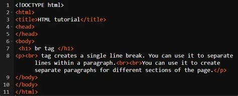 Html website folder structure.  The <br> tag defines a line break, ...