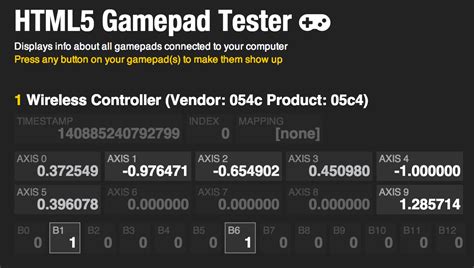 Html5 gamepad tester.  Gamepad Tester and Debugger When connected, this tool dis...