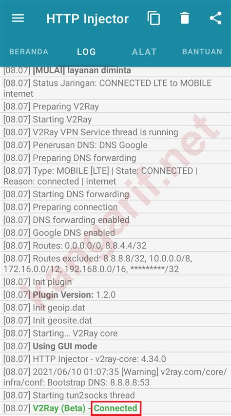 Http injector kurulumu.
