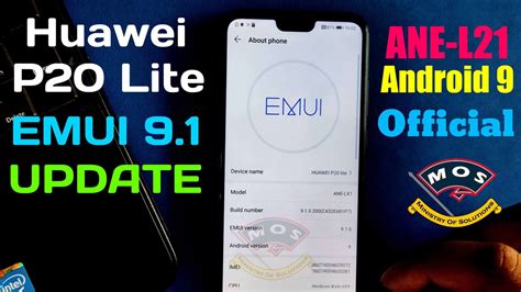 Huawei P20 Lite ANEL21 Android 9 update EMUI9.1(EuropeDual Sim) Ministry Of Solutions