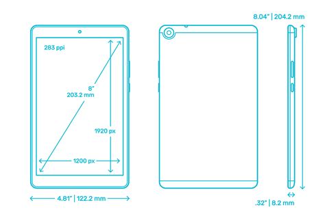 Huawei Tablets Dimensions & Drawings Dimensions.com