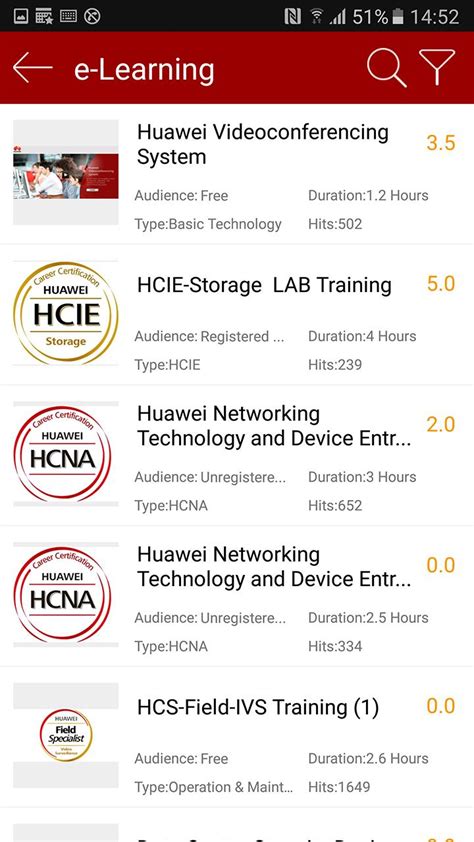 Huawei learning app.  that provides rich teaching resources for enterpri...