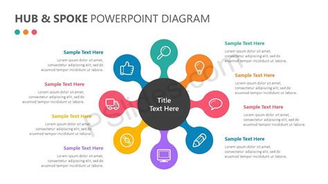 Hub and Spoke PowerPoint Diagram Check more at