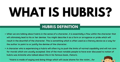 Hubris Examples and Definition - Literary Devices