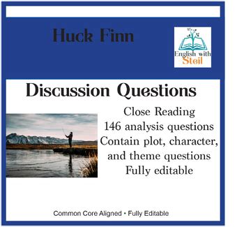 Huckleberry finn study and discussion guide answer. - Y sobrevivir con las manos abiertas.