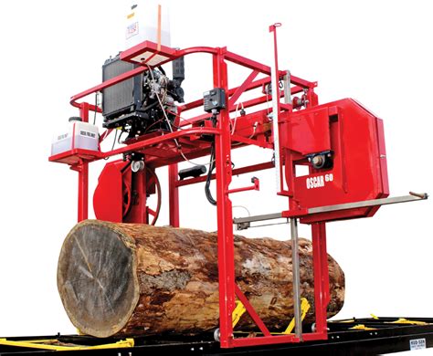 The Oscar-52 Sawmill has a huge 52″ log capacity and can cut up to a 48″ wide board, making it perfect for all those large logs that most other mills cannot begin to process. The wide throat enables you to cut slabs for tabletops, counter tops, mantles and much much more. These products are extremely unique and have a greater value than lumber. 