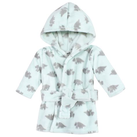 Hudson Baby Blue Triceratops Bathrobe & Triceratops Plush Toy