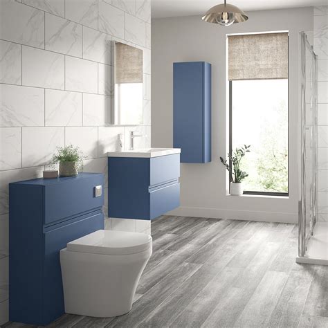 Hudson Reed Urban Satin Blue Tall Unit Plumbing Superstore®