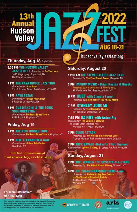 Hudson Valley Jazz Festival returning in August