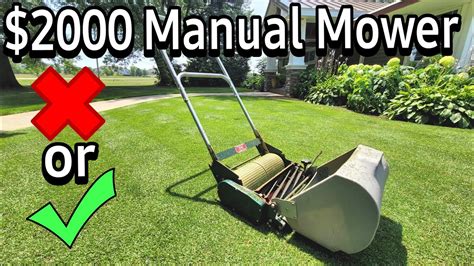 Best Manual Reel Mower for Small Lawns. For small lawns, go with a narrow reel width. The Scotts 304-14S Reel Mower has a 14-inch reel that navigates tight turns well. It tucks away for storage in your garage or shed, and at 18 pounds it’s easy to move around. The blade height adjusts from 1- to 1-3/4-inches.. 
