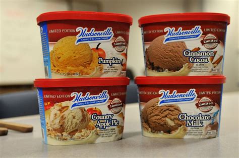 Hudsonville ice cream. Hudsonville Ice Cream makes more than 50 flavors and despite an evolving flavor list, continues to utilize the same base recipe from more than 90 years ago. 