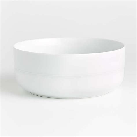 Hue White Serving Bowl + Reviews Crate & Barrel